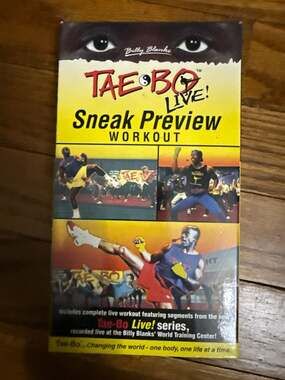 Billy Blanks Tae Bo Live! Sneak Preview Workout VHS (1999)